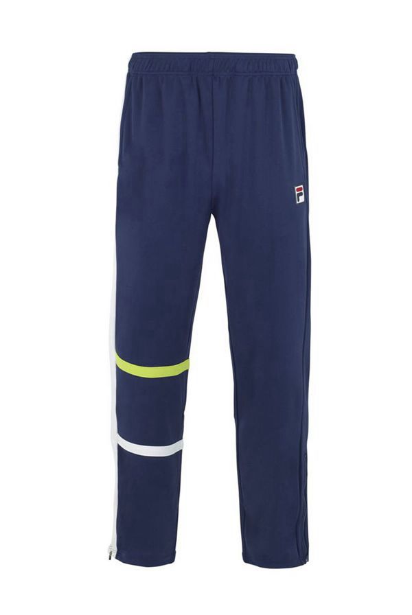 Fila Plr Men's Pants - Blue/White/Light Green,NZ 492-35817